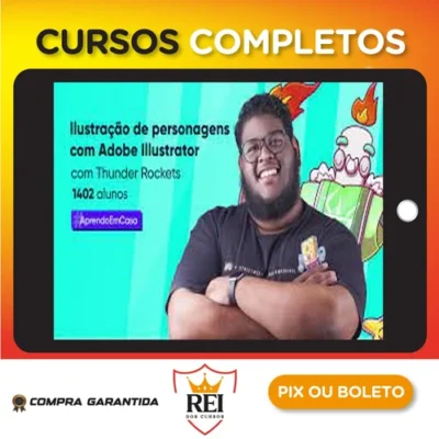 Crehana: Ilustração de Personagens com Illustrator - Thunder Rockets